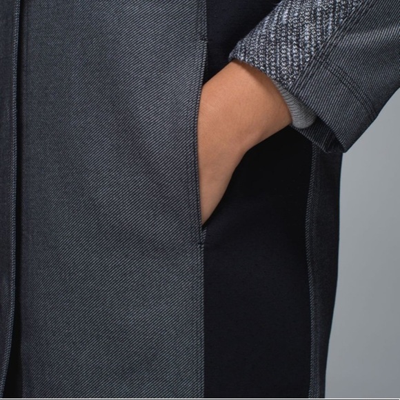 Lululemon Cocoon Car Coat Coco Pique Black - Picture 5 of 16